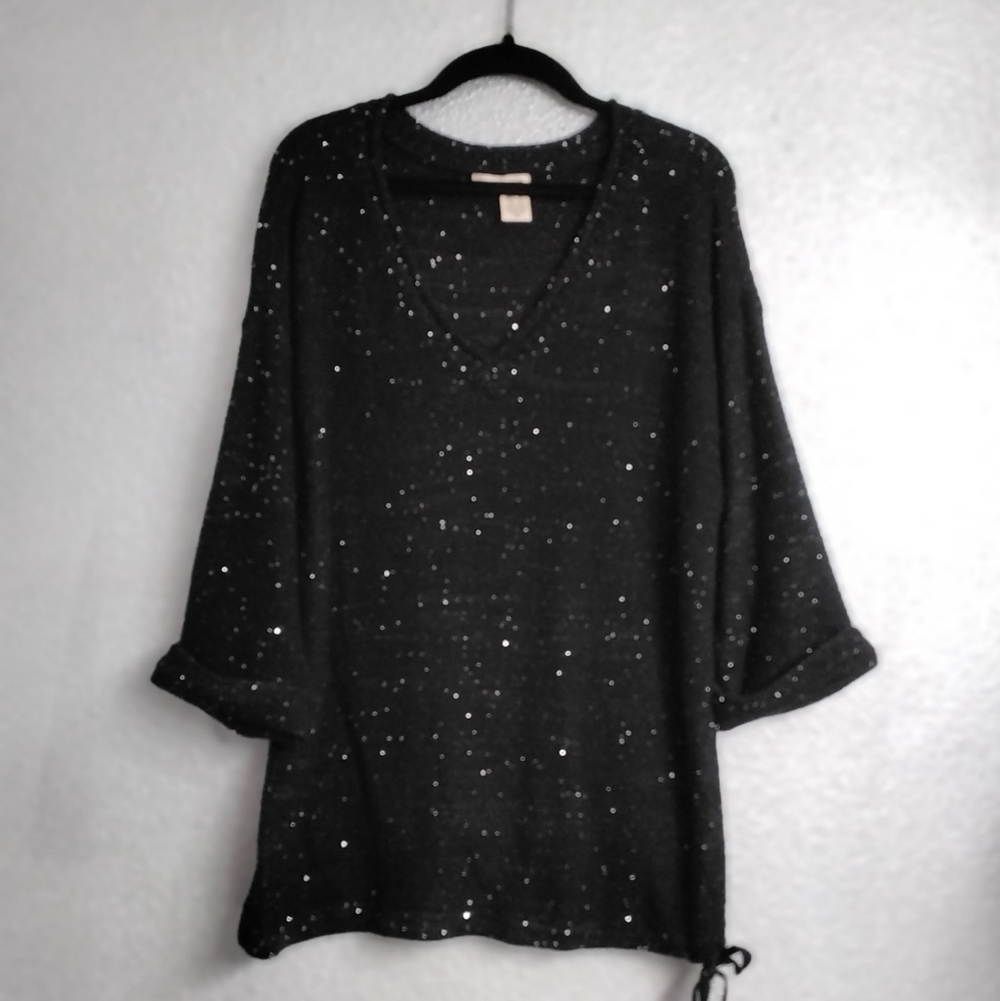 DKNY Black Special Occasion Sweater Size L